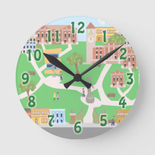 Horloge Ronde Cool sur campus