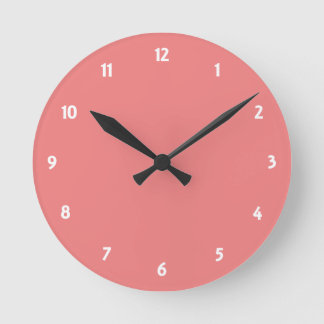 Horloge Ronde Corail clair