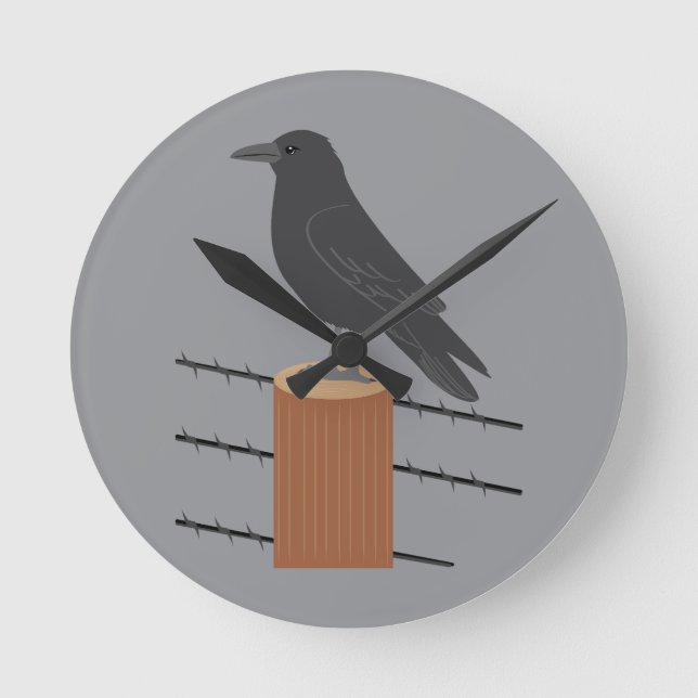 Horloge Ronde Corbeau (Recto)