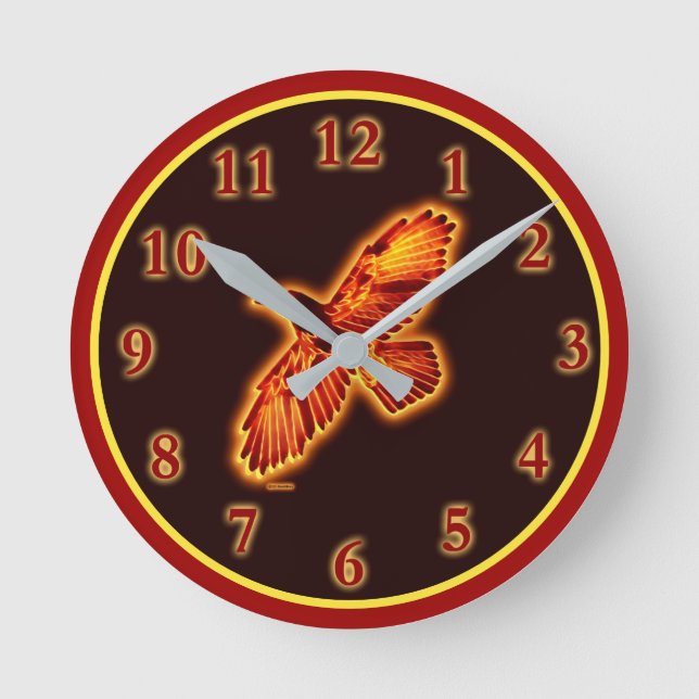 Horloge Ronde Corbeau (Recto)