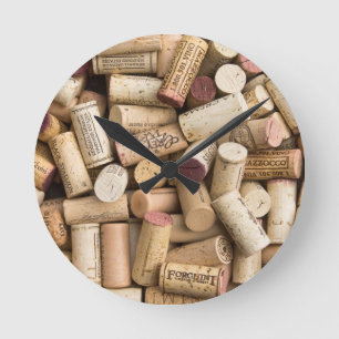 Horloge Ronde Corks Galore