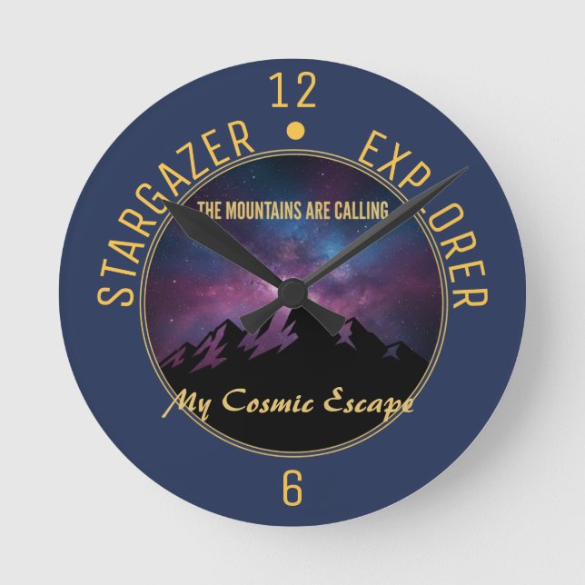 Horloge Ronde Cosmic Mountain Calling (Recto)
