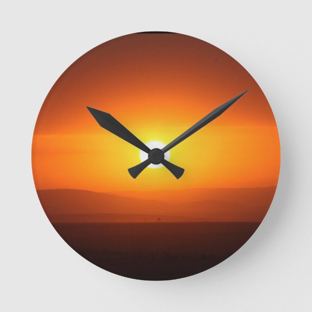 Horloge Ronde coucher de soleil (Recto)