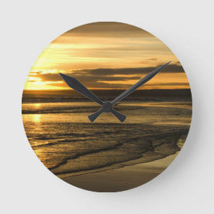 Horloge Ronde Coucher de soleil