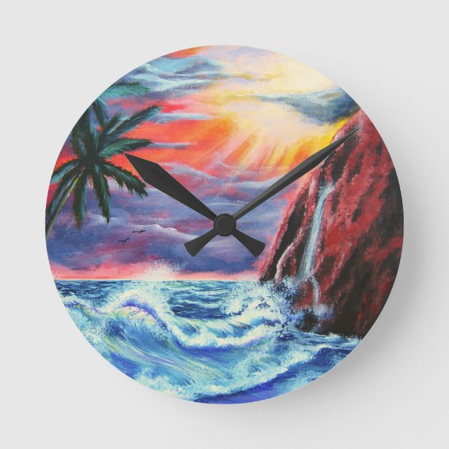 Horloge Ronde Coucher de soleil (Recto)