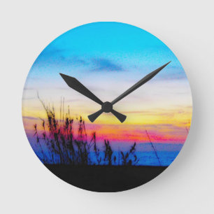 Horloge Ronde Coucher de soleil Margarita