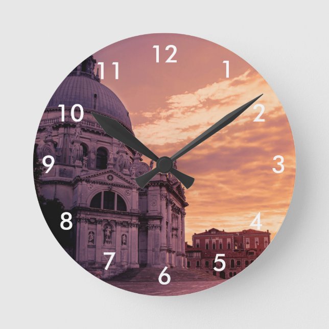 Horloge Ronde Coucher de soleil sur la basilique de Venise (Recto)