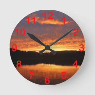 Horloge Ronde Coucher du soleil