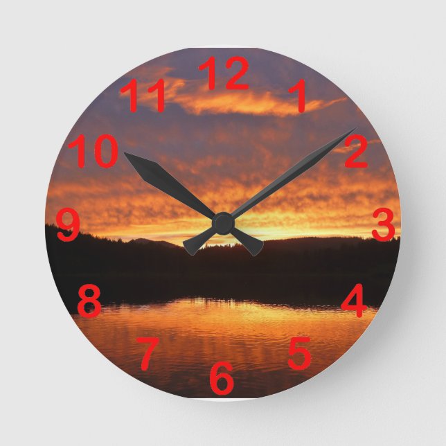 Horloge Ronde Coucher du soleil (Recto)