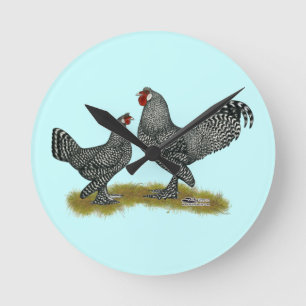 Horloge Ronde Coucou de poulets de Breda