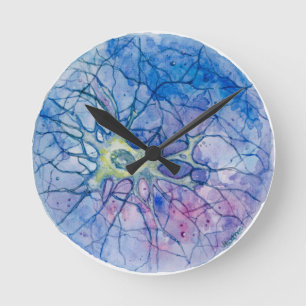 Horloge Ronde Couleur pour aquarelle de neurone
