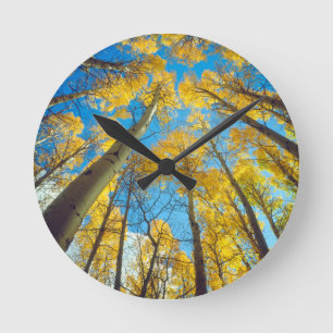 Horloge Ronde Couleurs automnales d'Aspen 2