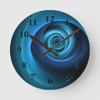 Couleurs bleu spirale 3D Art Abstrait fractal mode