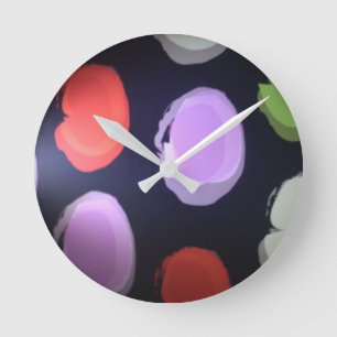 Horloge Ronde Couleurs de ma vie Big polkadot.JPG