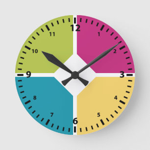 Horloge Ronde COULEURS D'ÉTÉ Quadrants En option MONOGRAMME