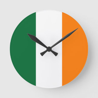 Horloge Ronde Couleurs Irlandaises