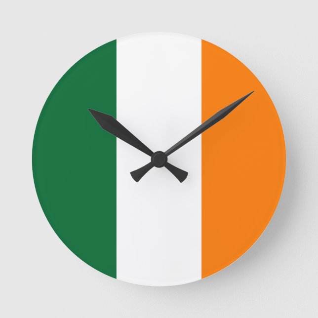 Horloge Ronde Couleurs Irlandaises (Recto)