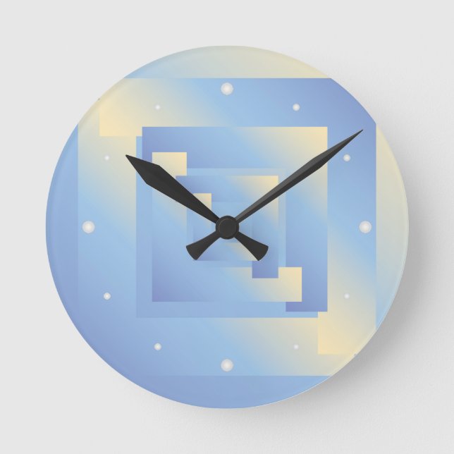 Horloge Ronde couleurs vives (Recto)