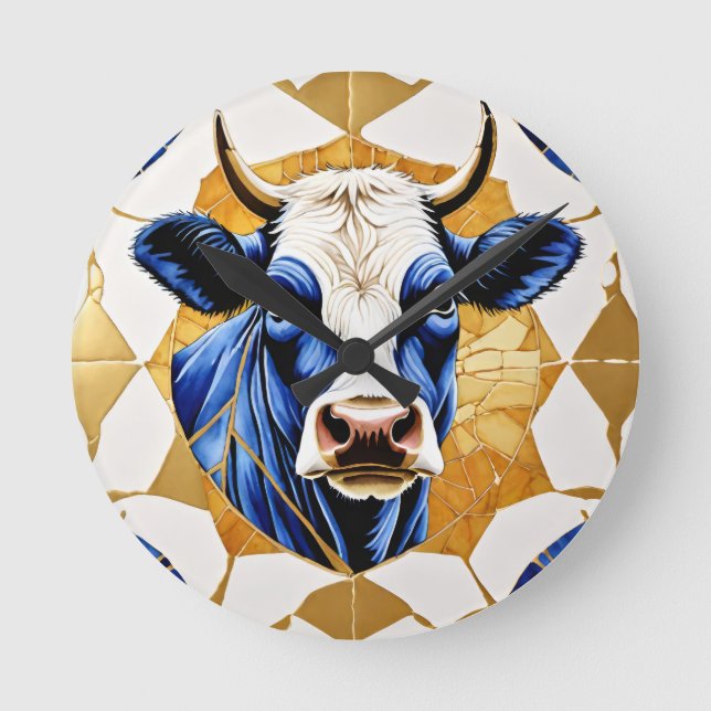 Horloge Ronde Country Bull Artwork (Recto)