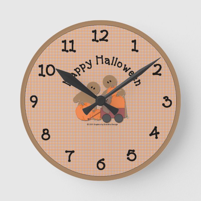 Horloge Ronde Country Halloween Wall Clock (Recto)