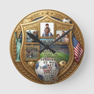 Horloge Ronde Coupe du Monde sur mesure pour la famille
