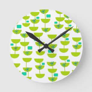 Horloge Ronde Coupes Modernes Du Milieu Du Siècle