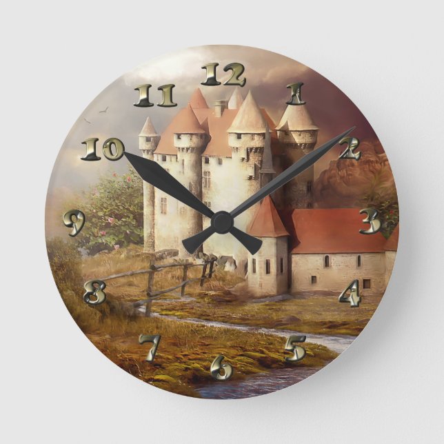 Horloge Ronde Courte médiévale du château (Recto)