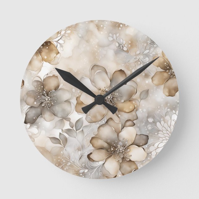 Horloge Ronde Coussin de décoration (Recto)