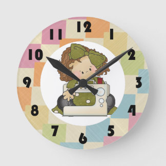 Horloge Ronde Couture de surface couture conception de la pièce