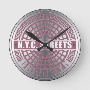 Horloge Ronde Couvertures de trou Brooklyn