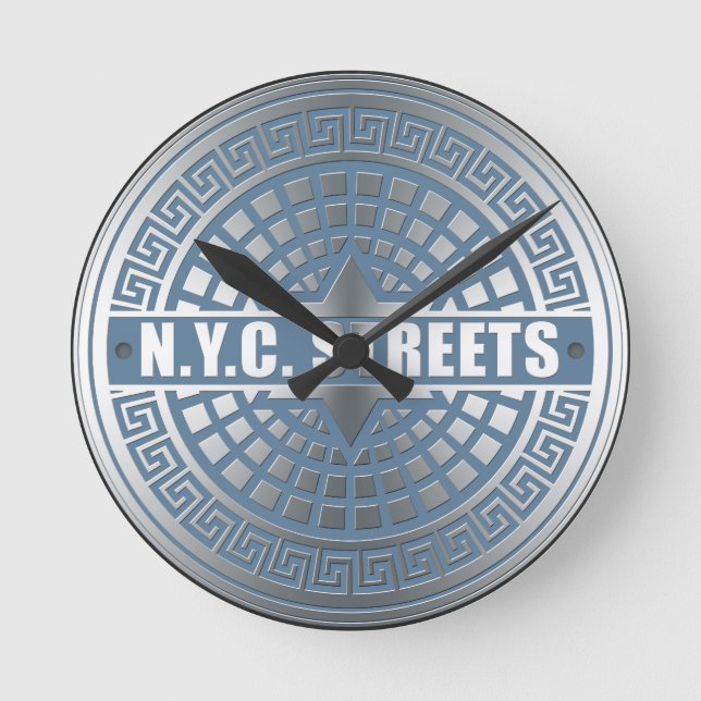 Horloge Ronde Couvertures de trou NYC (Recto)