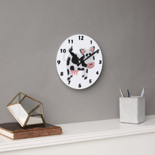 Horloge Ronde Cow