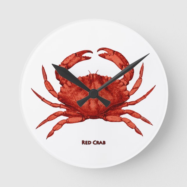 Horloge Ronde Crabe rouge (Pacifique) (Recto)