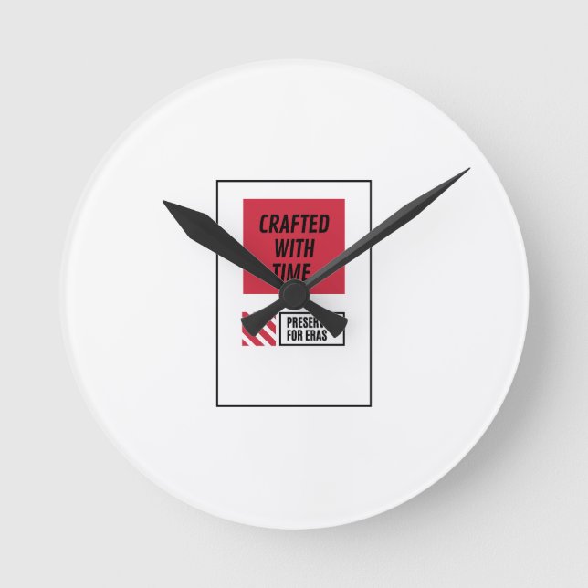 Horloge ronde Crafted With Time  (Recto)