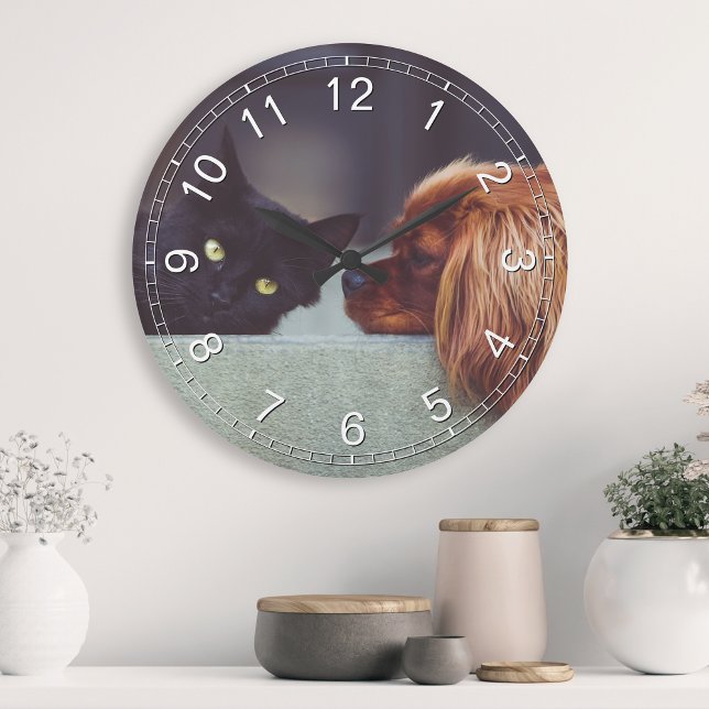 Horloge Ronde Create Your Custom Photo personalized (Créateur téléchargé)