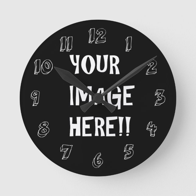 Horloge Ronde Create Your Own Acrylic Round (média) Wall Clock (Recto)