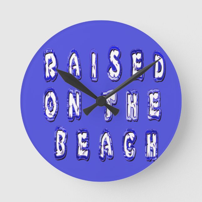 Horloge Ronde Create Your Own Inspirational Beach Life (Recto)