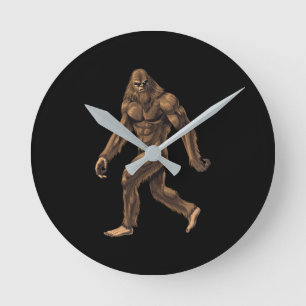 Horloge Ronde Créature Cryptid Bigfoot