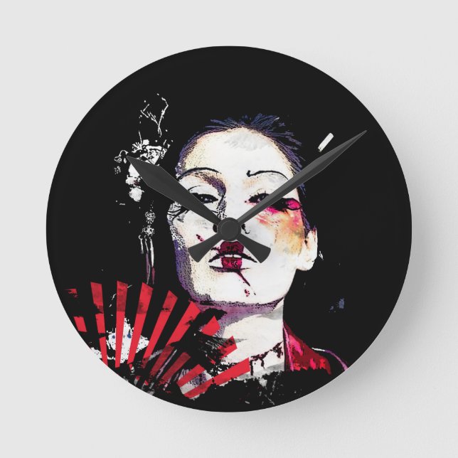 Horloge Ronde Creepy geisha (Recto)