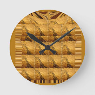 Horloge Ronde Créez votre propre beau stupéfier de girafe