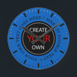 Horloge Ronde Créez votre propre - Personnalisé, marqué / Photo<br><div class="desc">Horloge murale : Créez votre propre article - personnalisable de marque professionnelle avec logo / photo personnalisé et des réglages plus faciles en ajoutant du texte, des couleurs arrière - plans ou plus d'images. Une façon simple de personnaliser votre entreprise, créer des cadeaux cool pour votre famille et vos amis...</div>