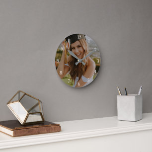 Horloge Ronde Créez Votre Propre Photo De Diplômé Personnalisée