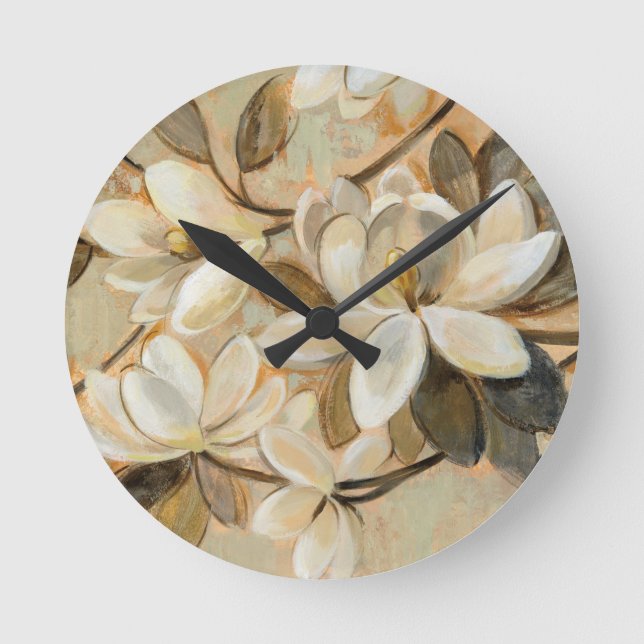 Horloge Ronde Crème Magnolia Simplicity (Recto)