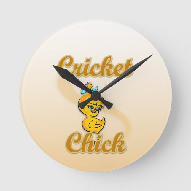 Horloge Ronde Cricket Chick (Recto)
