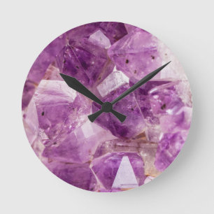 Horloge Ronde Cristaux de fée de prune de sucre