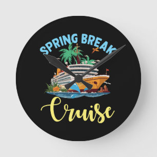 Horloge Ronde Croisière de vacances de printemps