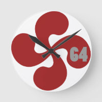 Croix basque rouge 64 Lauburu