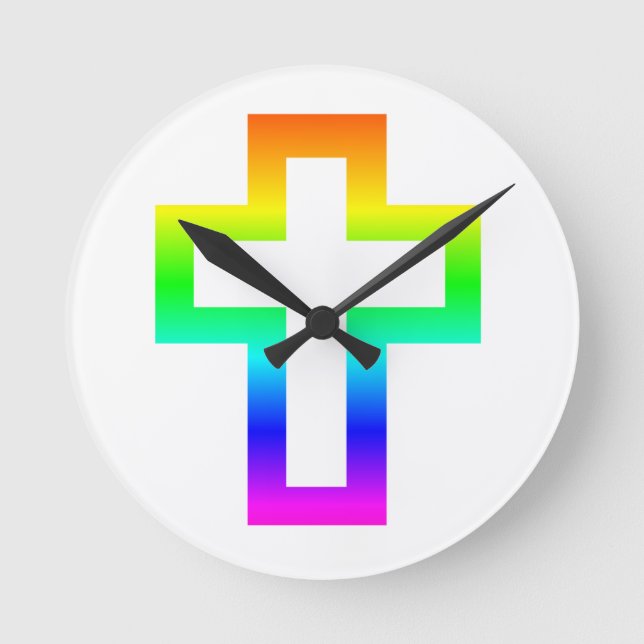 Horloge Ronde Croix (chrétienne) latine (Recto)