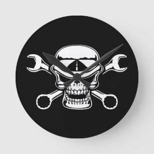 Horloge Ronde Croix-Clés de Chromeboy