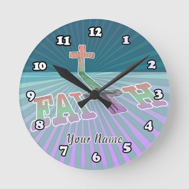 Horloge Ronde Croix de la Foi (Recto)